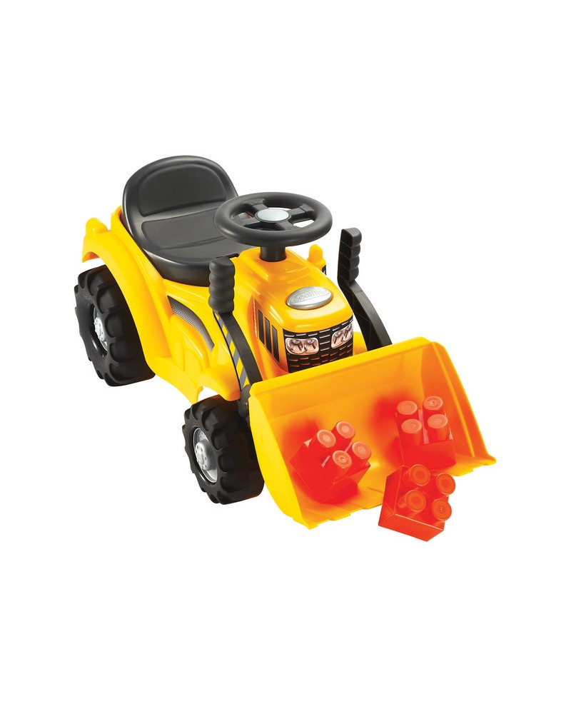 TRACTOPELLE PORTEUR + 5 BRIQUES