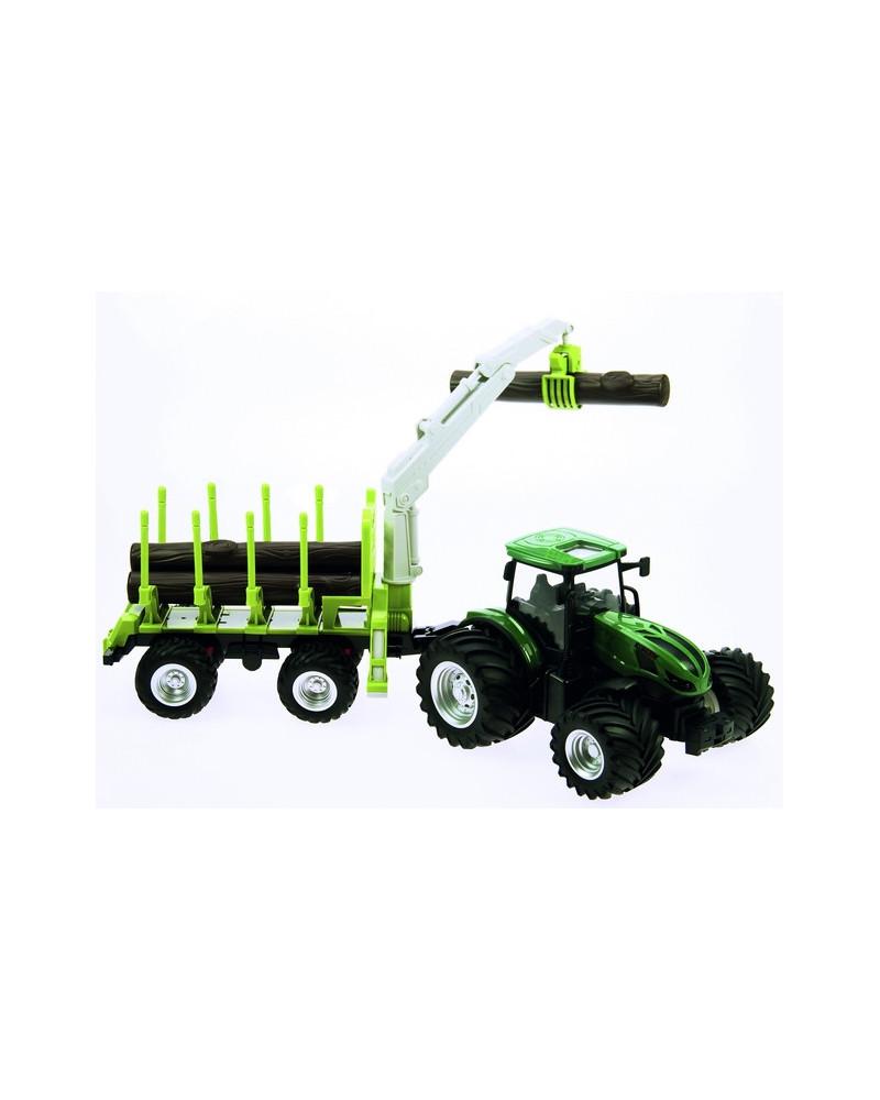 1/24 TRACTEUR + REMORQUE FORESTIERE L/S