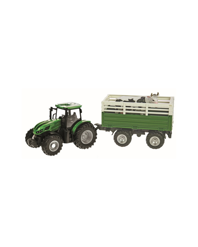 1/24 TRACTEUR + BETAILLERE + VACHE L/S