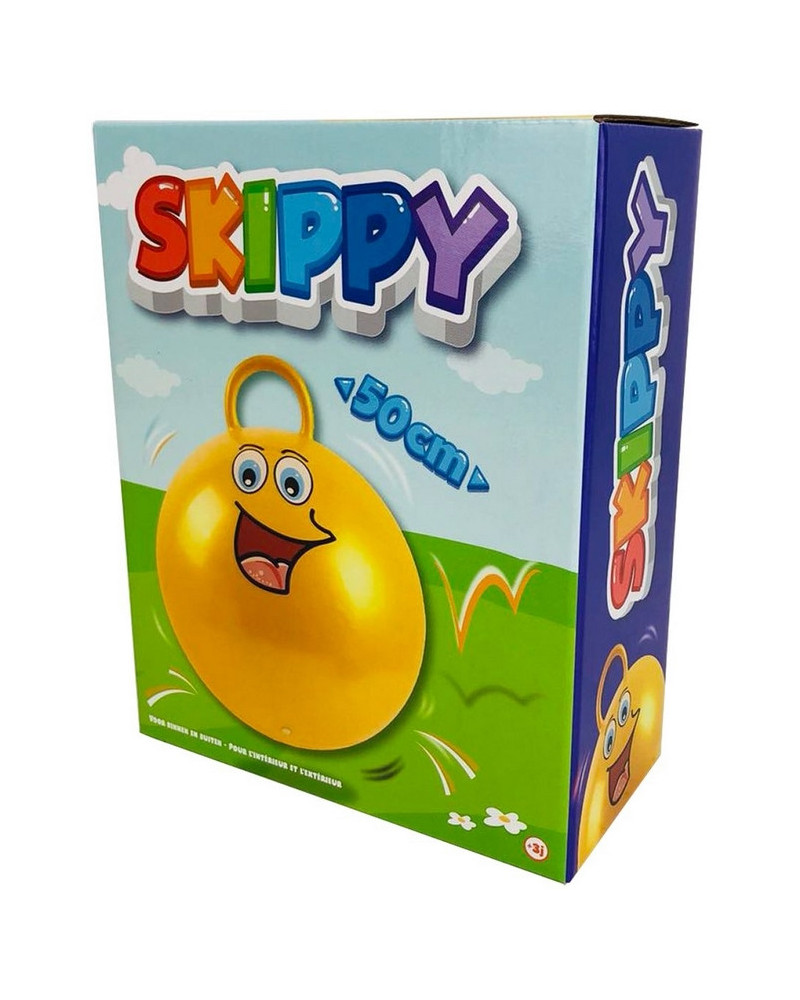 BALLON SAUTEUR FUNNY FACE 50CM ASS.