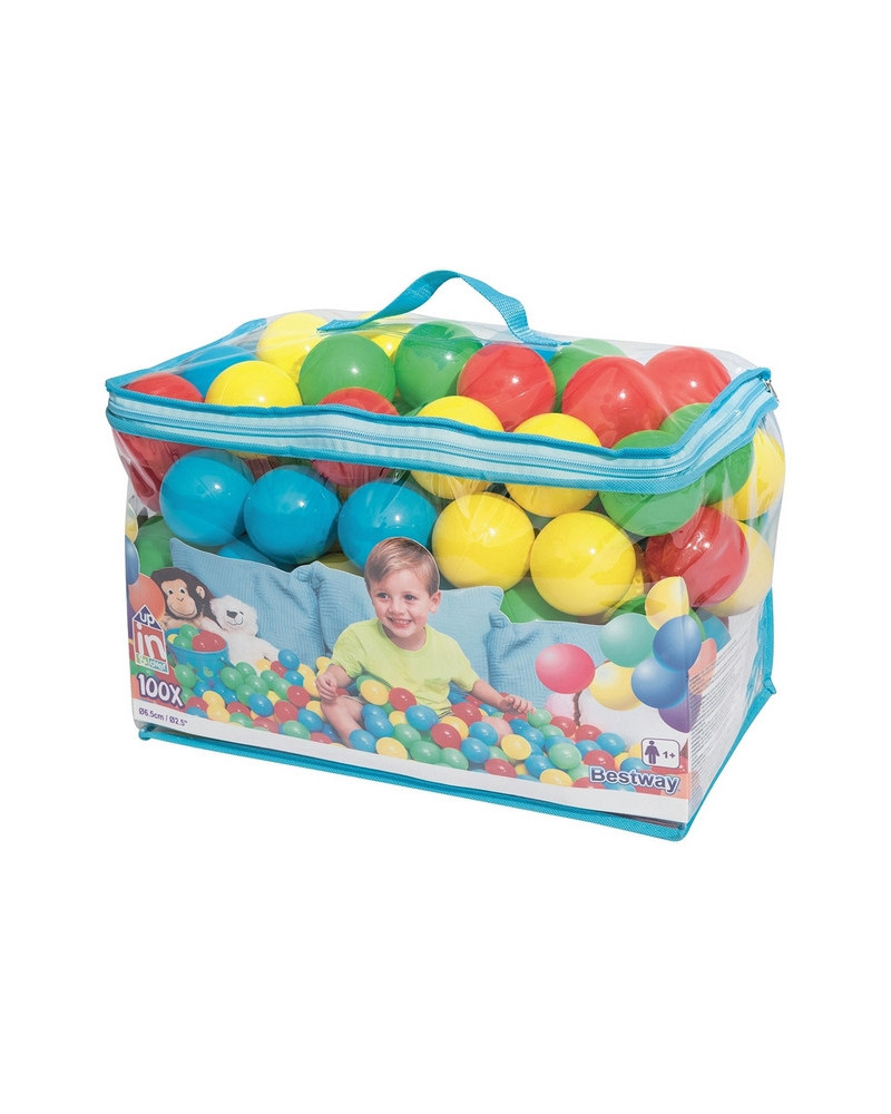 100 BALLES PLASTIQUES 6.5CM