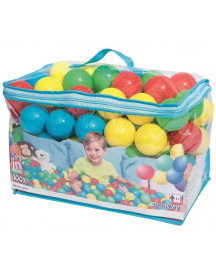 100 BALLES PLASTIQUES 6.5CM