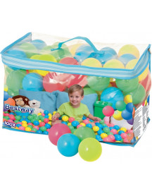 100 BALLES PLASTIQUES 6.5CM