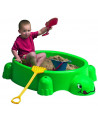 BAC A SABLE TORTUE + COUVERCLE 115X83X35