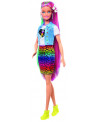 BARBIE LEOPARD RAINBOW HAIR