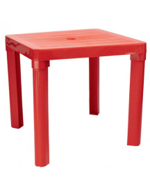TABLE ROUGE 46X46X43