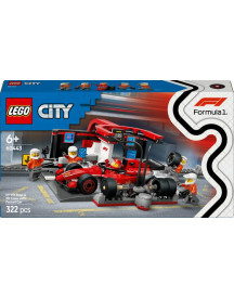ARRET AU STAND DE F1 - VOITURE FERRARI