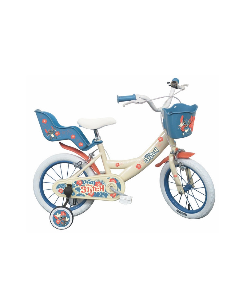 VELO 14" STITCH 2 FREINS PORTE BB+PANIER