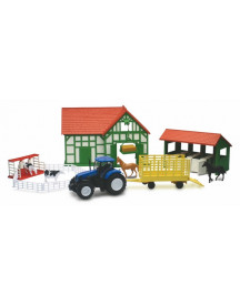 FERME + ANIMAUX + TRACTEUR 1/32