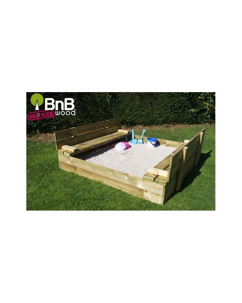 BAC A SABLE BANCS ET COUVERCLES 120X120