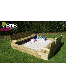 BAC A SABLE BANCS ET COUVERCLES 120X120