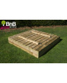 BAC A SABLE BANCS ET COUVERCLES 120X120