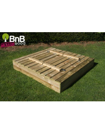 BAC A SABLE BANCS ET COUVERCLES 120X120