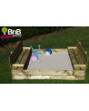 BAC A SABLE BANCS ET COUVERCLES 120X120
