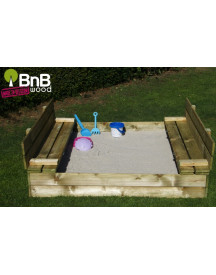 BAC A SABLE BANCS ET COUVERCLES 120X120