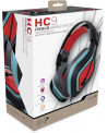 CASQUE FILAIRE HC-9 BLEU ET ROUGE