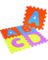 TAPIS 26 DALLES MOUSSE ALPHABET 30X30X10
