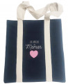 TOTE BAG BLEU MAMAN
