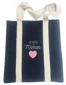 TOTE BAG BLEU MAMAN