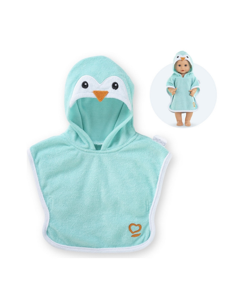 BEBE 36CM CAPE DE BAIN PINGOUIN