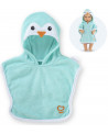 BEBE 36CM CAPE DE BAIN PINGOUIN