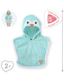 BEBE 36CM CAPE DE BAIN PINGOUIN