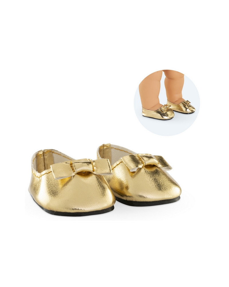 BB 36CM BALLERINES DOREES