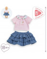 BEBE 30CM T-SHIRT + JUPE WK PARIS