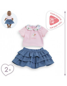 BEBE 36CM T-SHIRT + JUPE WK PARIS