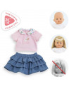 BEBE 36CM T-SHIRT + JUPE WK PARIS