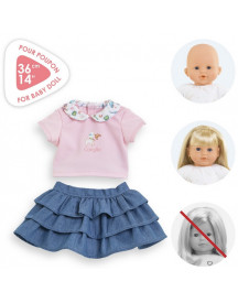 BEBE 36CM T-SHIRT + JUPE WK PARIS