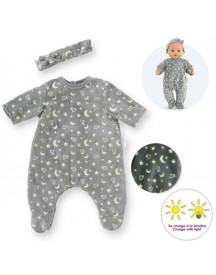 BEBE 36CM PYJAMA BRILLE DANS LA NUIT