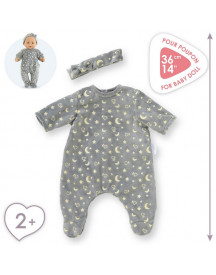 BEBE 36CM PYJAMA BRILLE DANS LA NUIT