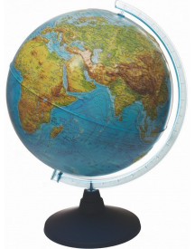 GLOBE 32CM LUM. JOUR/NUIT + RELIEF GEO/P