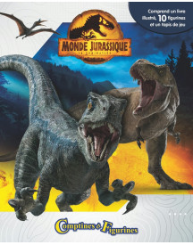COFFRET COMPTINES ET FIGURINES JURASSIC