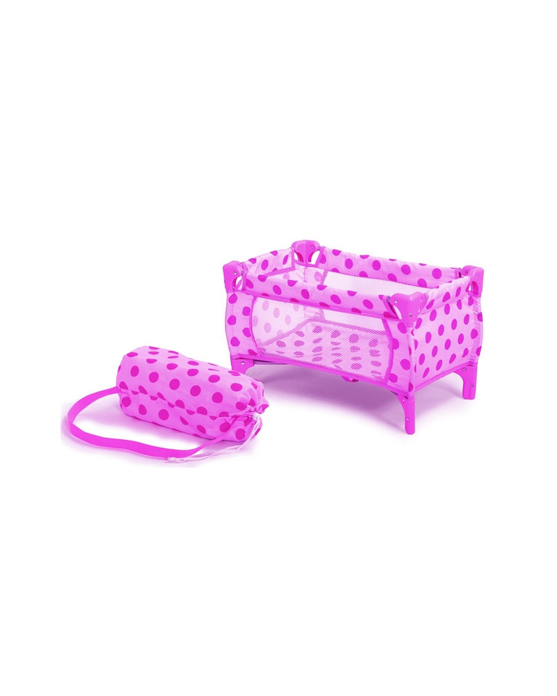 LIT DE VOYAGE 423 A POIS ROSE