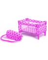 LIT DE VOYAGE 423 A POIS ROSE