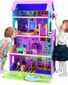 MAISON POUPEE EN BOIS 1M30 4 NIVEAUX