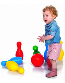 8 QUILLES BOWLING 31CM + 2 BALLES