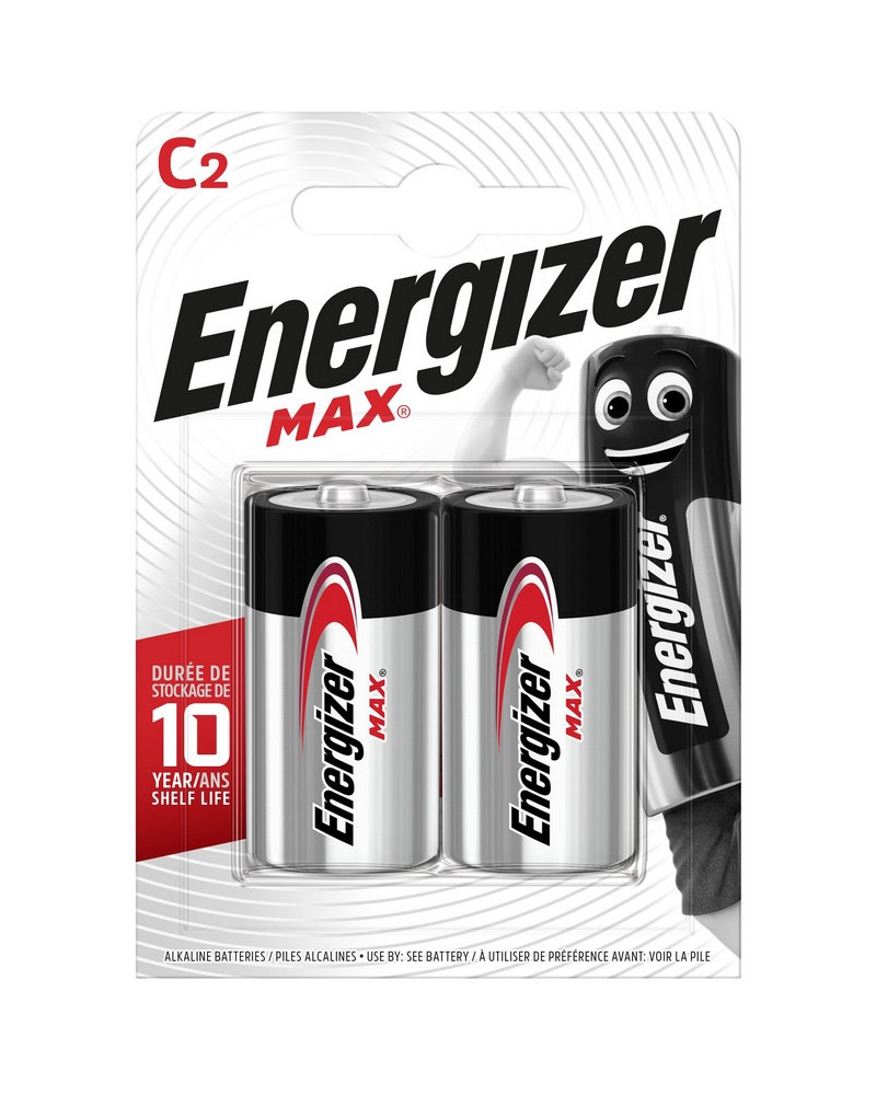 2 PILES ENERGIZER LR14 MAX (C/BABY)