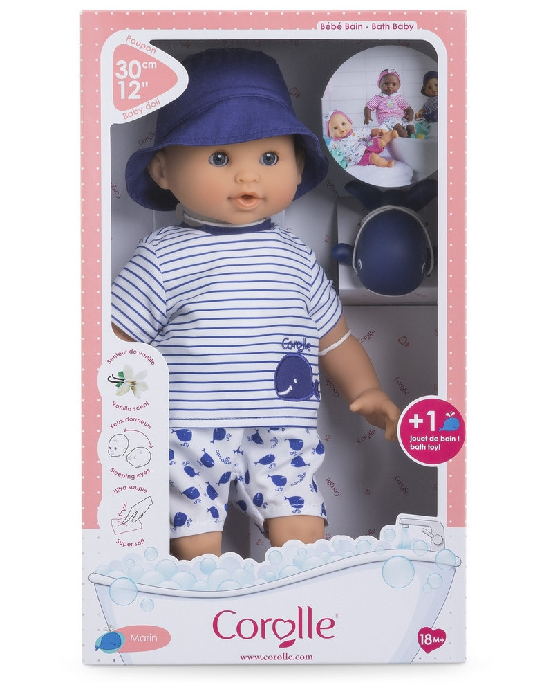 BB BAIN GARCON MARIN 30CM + GRENOUILLE