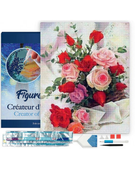 BRODERIE DIAMANT ROSE...