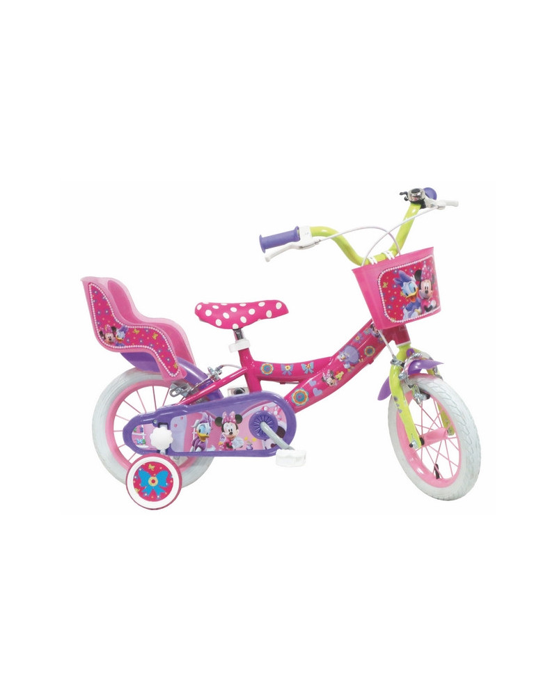 VELO 12" MINNIE 2 FREINS ROUES GONFL PAN