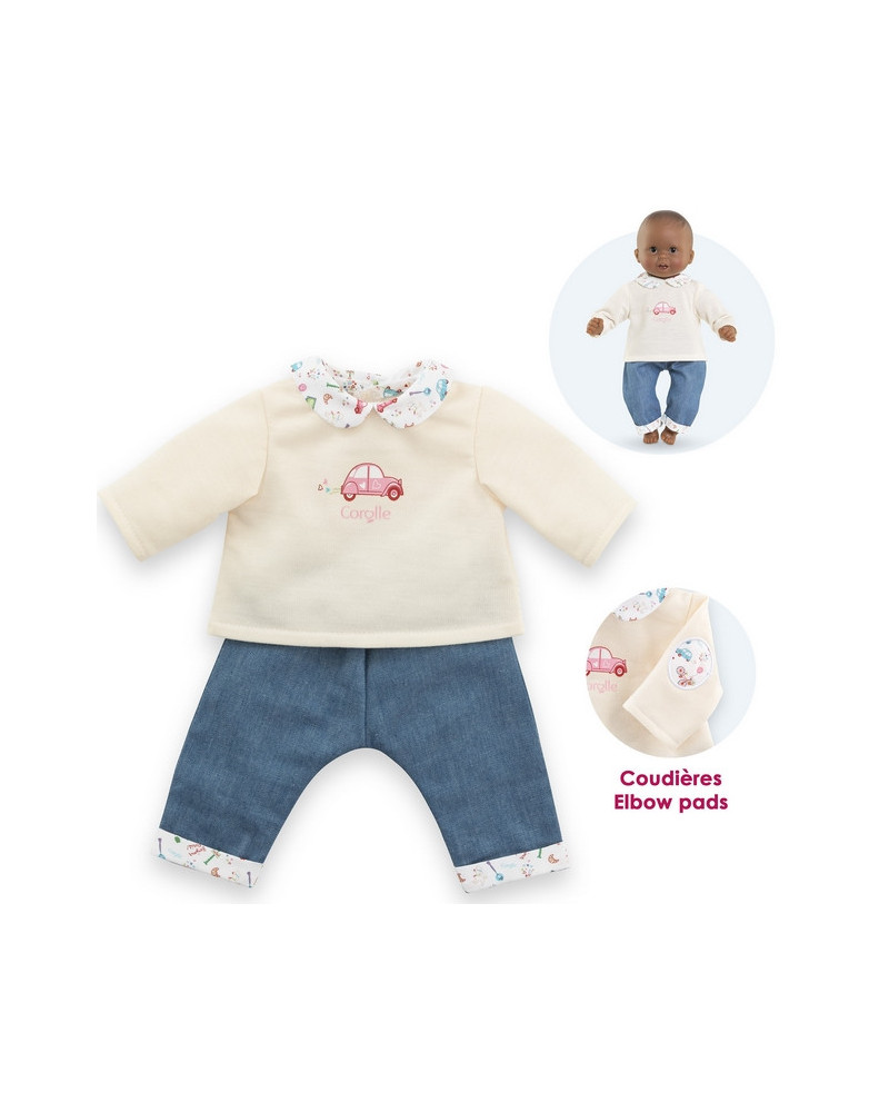 BEBE 30CM T-SHIRT + JEANS WK PARIS