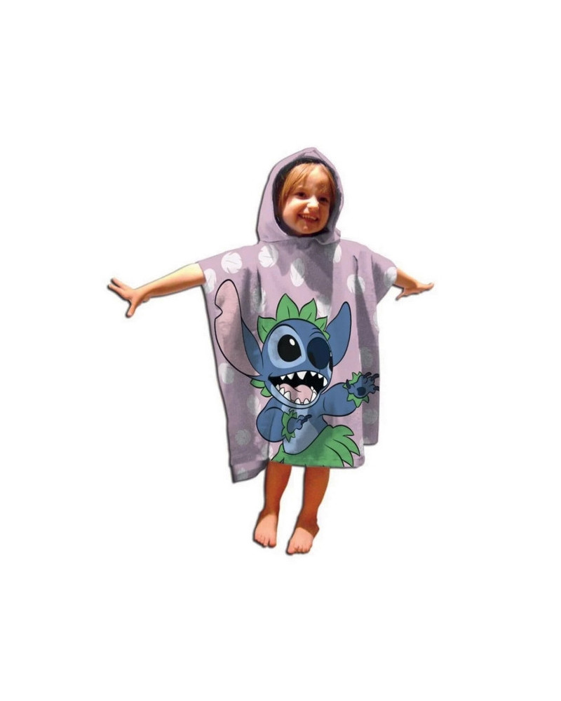 PONCHO POLYESTER 55X110CM STITCH FEUILLE