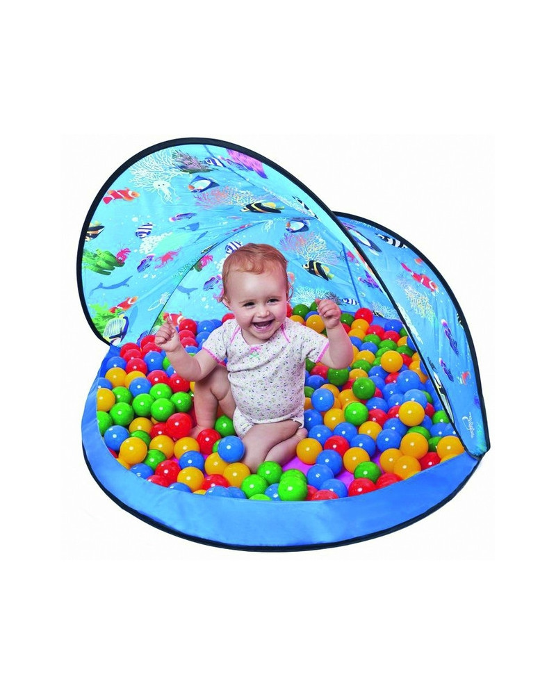 TENTE BLEUE + 50 BALLES 6CM