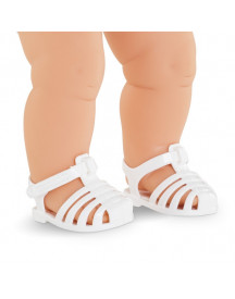BB 36CM SANDALES BLANCHES
