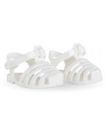 BB 36CM SANDALES BLANCHES