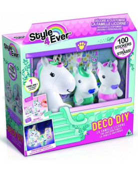 LA FAMILLE LICORNE A DECORER