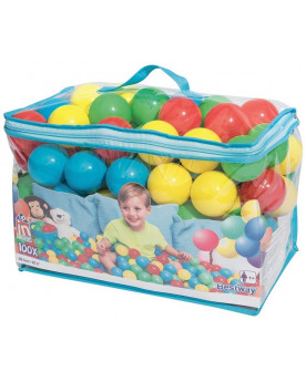 100 BALLES PLASTIQUES 6.5CM